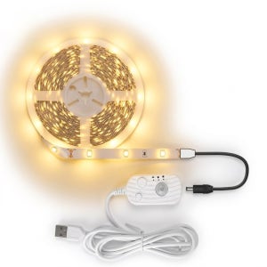 원그리드 USB 스마트 모션 감지 센서 LED 스트립 줄조명 5m 전구색