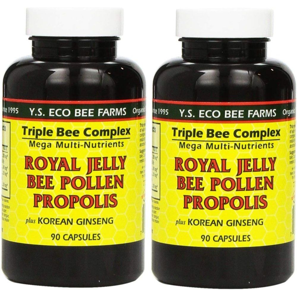 <b>YS</b> <b>에코비팜</b> <b>YS</b> Eco Bee Farms 로열젤리 비폴렌 프로폴리스 90캡슐 2개