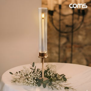 Coms LED 촛불 스탠드 조명 캔들 양초 라이트 전자초 받침대 IK049