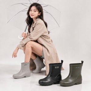 가벼운레인부츠 여성 숏 방수장화 데일리 레인슈즈 미끄럼방지