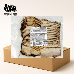 토자연 일식차슈 슬라이스 1box (1kg x 10봉) 덮밥 라멘 라면 고명 토핑