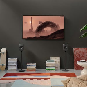 KEF LSX II LT 스피커 스테레오 스트리밍 블루투스 하이파이 그레이