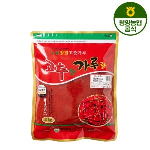 [청양농협] 국내산정품 청양 고춧가루 매운맛, 3kg, 1개