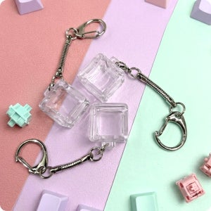 키캡 꾸미기 투명 1구 케이스 키보드 만들기 키링 클리커 DIY