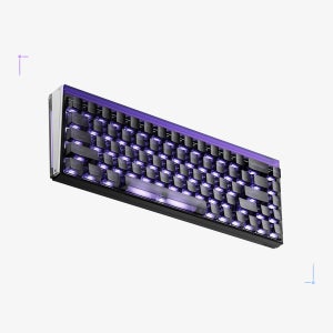 MelGeek 멜긱 MADE68 V2 Ultra AI 게이밍 키보드 나이트 퍼플, KOM Lite