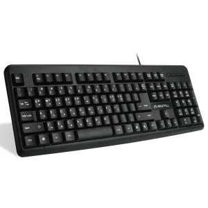 맥스틸 USB 유선 키보드 컴퓨터 PC 노트북 사무용 자판 생활 방수 MO-K100U