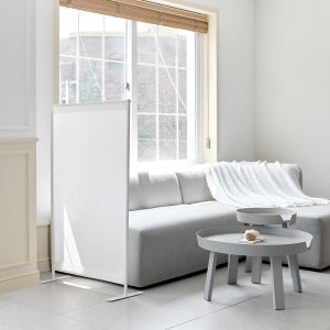 심플 스탠드형 가림막 파티션 칸막이 이동식 공간분리 가벽 사무실 700x1500mm, 화이트
