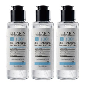 엘라린 3GF 콜라겐 EGF앰플 40대 탄력 주름 집중케어 100ml, 3개