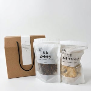 황금농장 선물세트 대 [2종(건조금이버섯, 건조노루궁뎅이버섯)]