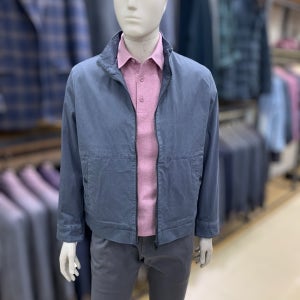 인디안 중년남성 봄 간절기 가먼트워싱 솔리드 면점퍼 4 S 1279 BIG SIZE