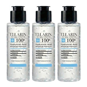 엘라린 히알루론산원액 100% 앰플 프리미엄 100ml, 3개