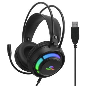 맥스틸 USB 유선 LED 게이밍 헤드셋 헤드폰 컴퓨터 피씨 노트북 MO-GH200U