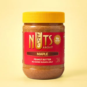 넛츠어바웃 무첨가 100% 땅콩버터 메이플, 340g, 1개