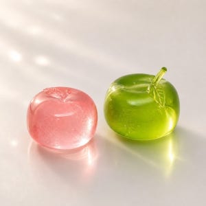징잉 잎사귀 사과 말랑이 청사과 분홍사과 스트레스볼 마시멜로우 타바 스퀴시 슬랑이 쫀득볼