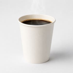 두꺼운 일회용 무지 종이컵 카페 테이크아웃 컵 600ml(20온스) 1000개
