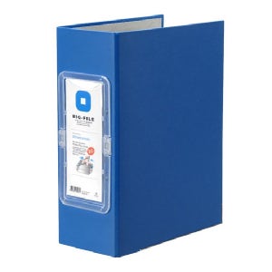 문화산업 대용량 파이프바인더 손잡이세로형 청색 B891-7A 9cmx70mm