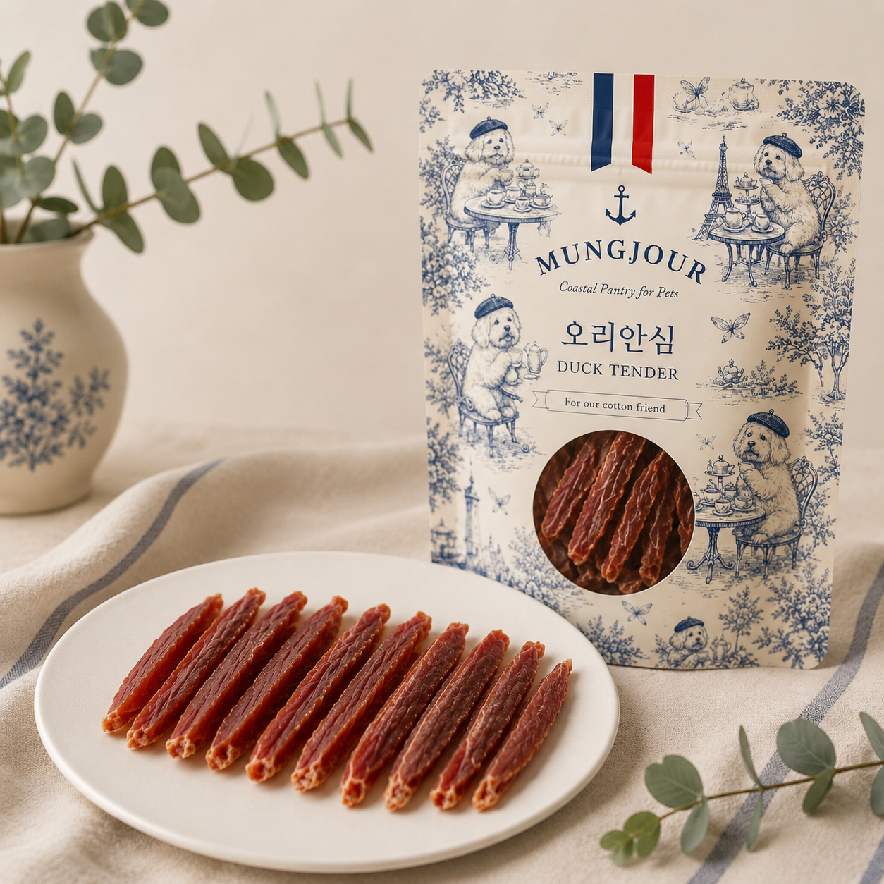 오리안심 육포 강아지 국내산 무항생제 오리고기 노견 다이어트 반려견