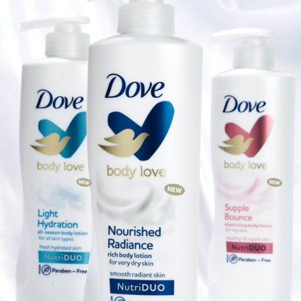 도브 러브로션 바디로션 라이트 하이드레이션, 너리쉬드 400ml