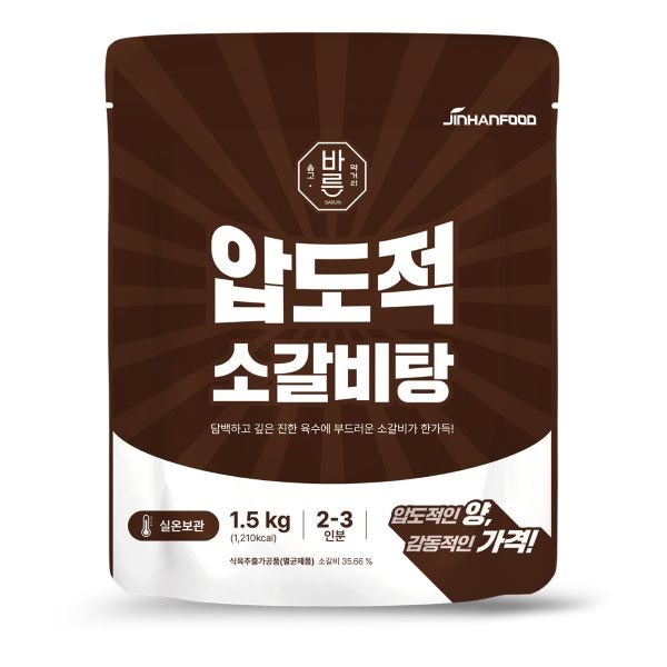 진한식품 바른 압도적소갈비탕1.5k 6개 1박스