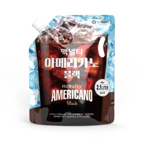 맥널티 아메리카노 파우치 대용량 아메리카노블랙, 2.1L, 5개