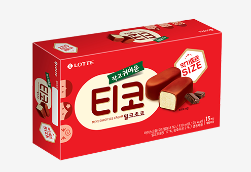 롯데아이스크림 티코 밀크 다크