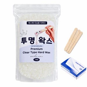 사이다 투명 하드왁스 1kg 제모왁스 셀프 왁싱 재료 브라질리언 겨드랑이 인중 항문 팔다리