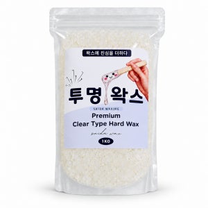 사이다 투명 하드왁스 대용량 셀프왁싱 브라질리언 제모왁스 1kg, 1개