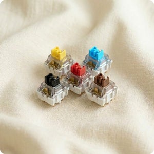 키캡 꾸미기 청축 적 갈 흑 황 키축 컬러 선택 클리커 키보드 키링 만들기 DIY