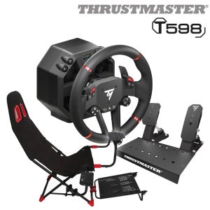 트러스트마스터 T598 DD 휠 + 접이식 레이싱시트/거치대 짭챌,짭시트