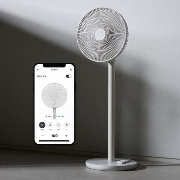 벤딕트 선풍기 무선 BLDC 무소음 저소음 스탠드 가정용 리모컨 아기 IoT 빈다르 게일