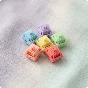 키캡 꾸미기 마카롱 축 키 컬러 선택 클리커 키보드 키링 만들기 DIY