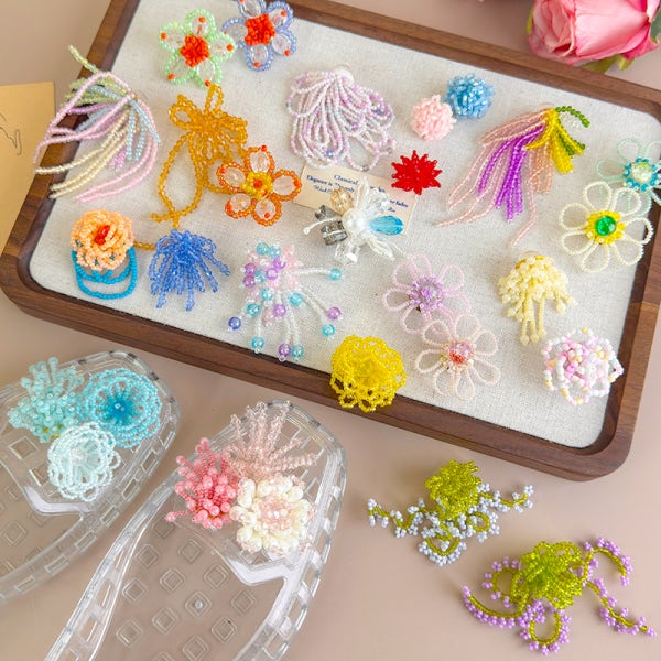 젤리슈즈 파츠 슈즈참 신발 꾸미기 신꾸 스팽글 꽃 리본 비즈 참 장식 운꾸