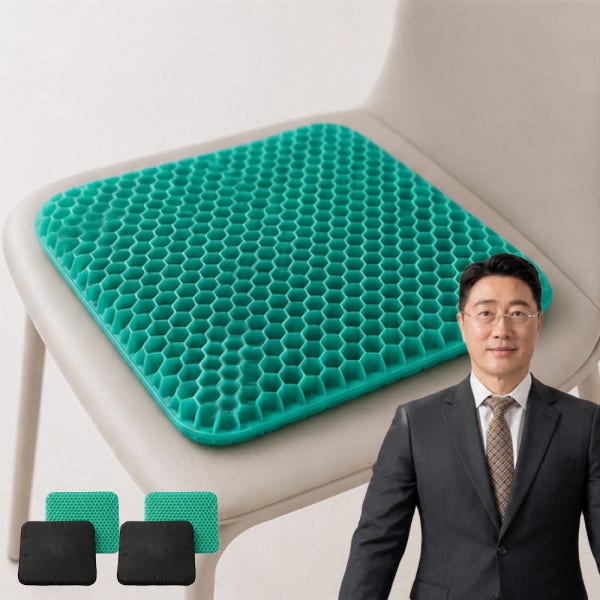 김성길 박사 허리골반 척척핏 2세트 쿨방석 벌집 통풍 허니콤 골반균형 커버 쿨링 사무실