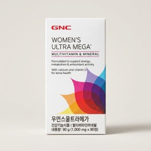 GNC 우먼스 울트라메가 멀티비타민 앤 미네랄 여성맞춤 영양 90정 1박스