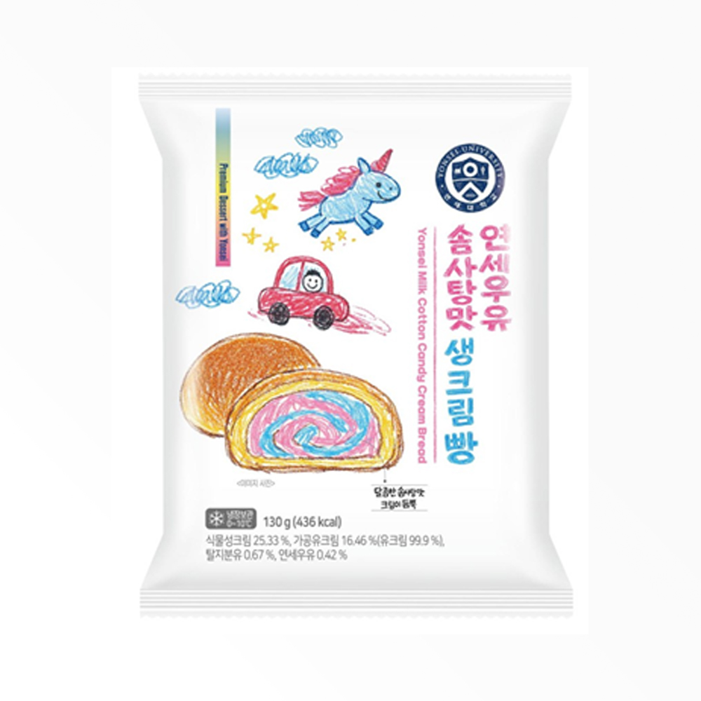 연세우유 솜사탕맛 생크림빵