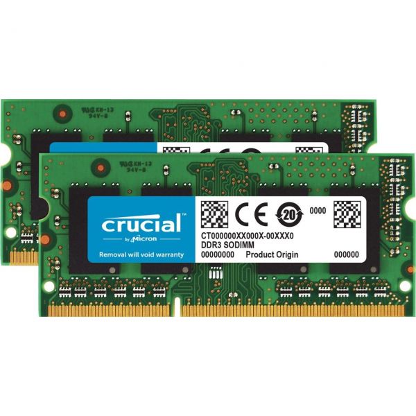 Micron 리퍼제품 크리티컬 테크놀로지 16GB 키트8GBx2 204핀 SODIMM DDR3 PC3-10600 16GB kit (8GBx2)