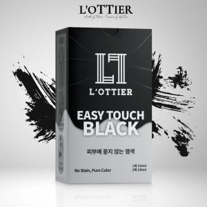 로띠에르 피부에 안묻는 새치 염색약 셀프 흰머리 뿌리 염색 이지터치 블랙