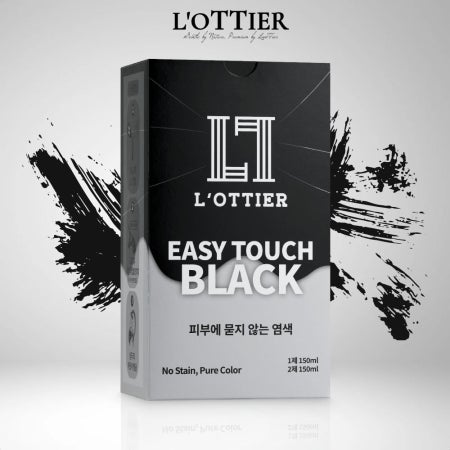 로띠에르 피부에 안묻는 새치 염색약 셀프 흰머리 뿌리 염색 이지터치 블랙