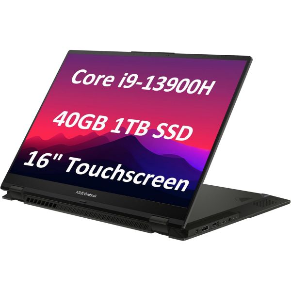 ASUS 크리에이터 사진작가 디자이너 백라이트 키보드 1080p 웹캠 Win 11 Pro코파일럿 포함용 Vivobook S 16 플립 투인원 노트북16인치 FHD+ 터치스크린