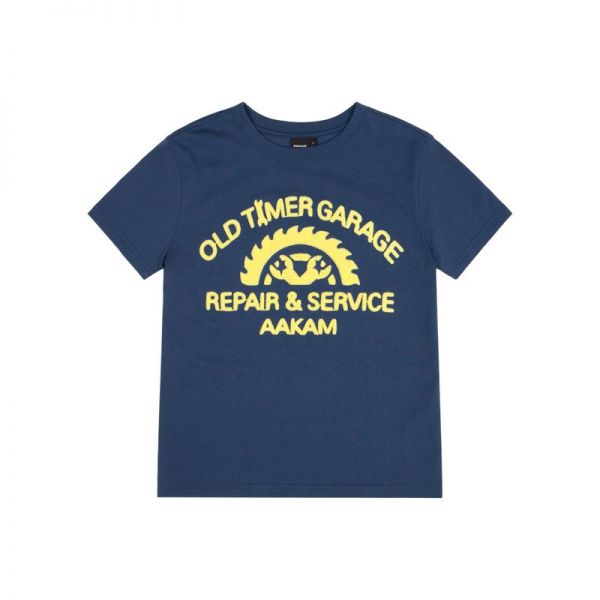 아캄 Repair Service Boucle Half Top (Navy)