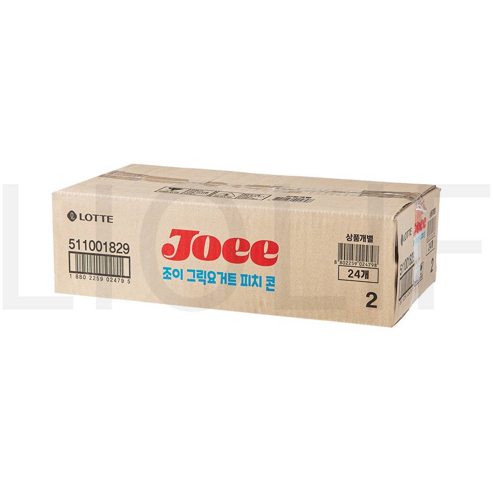 콘 아이스크림 JOEE 그릭요거트 피치콘