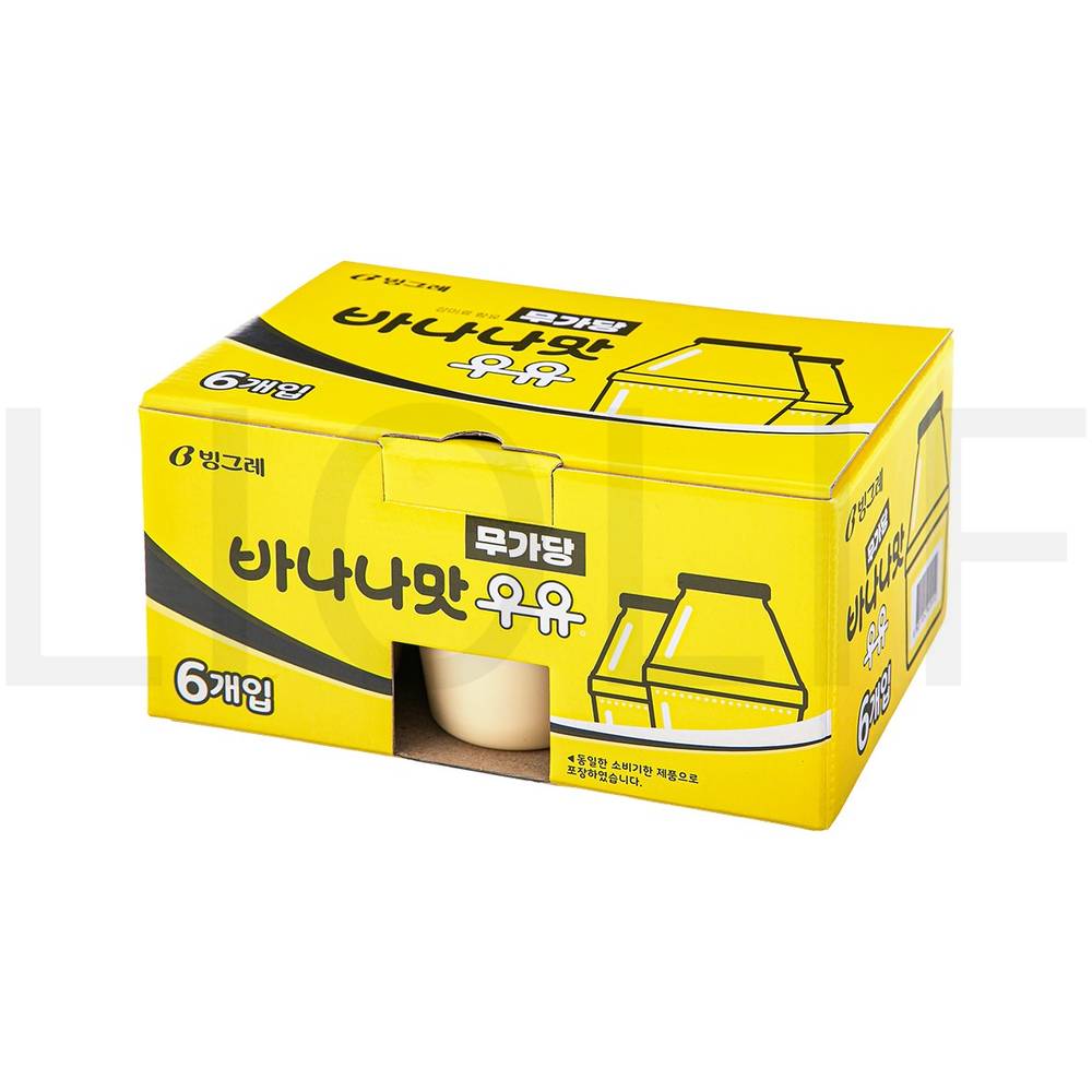 바나나맛우유 우유 무가당