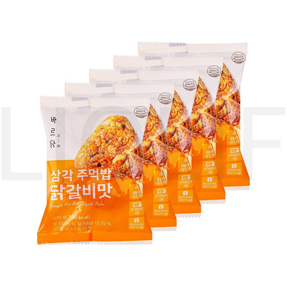 바르닭 즉석볶음밥 삼각주먹밥: 닭갈비맛