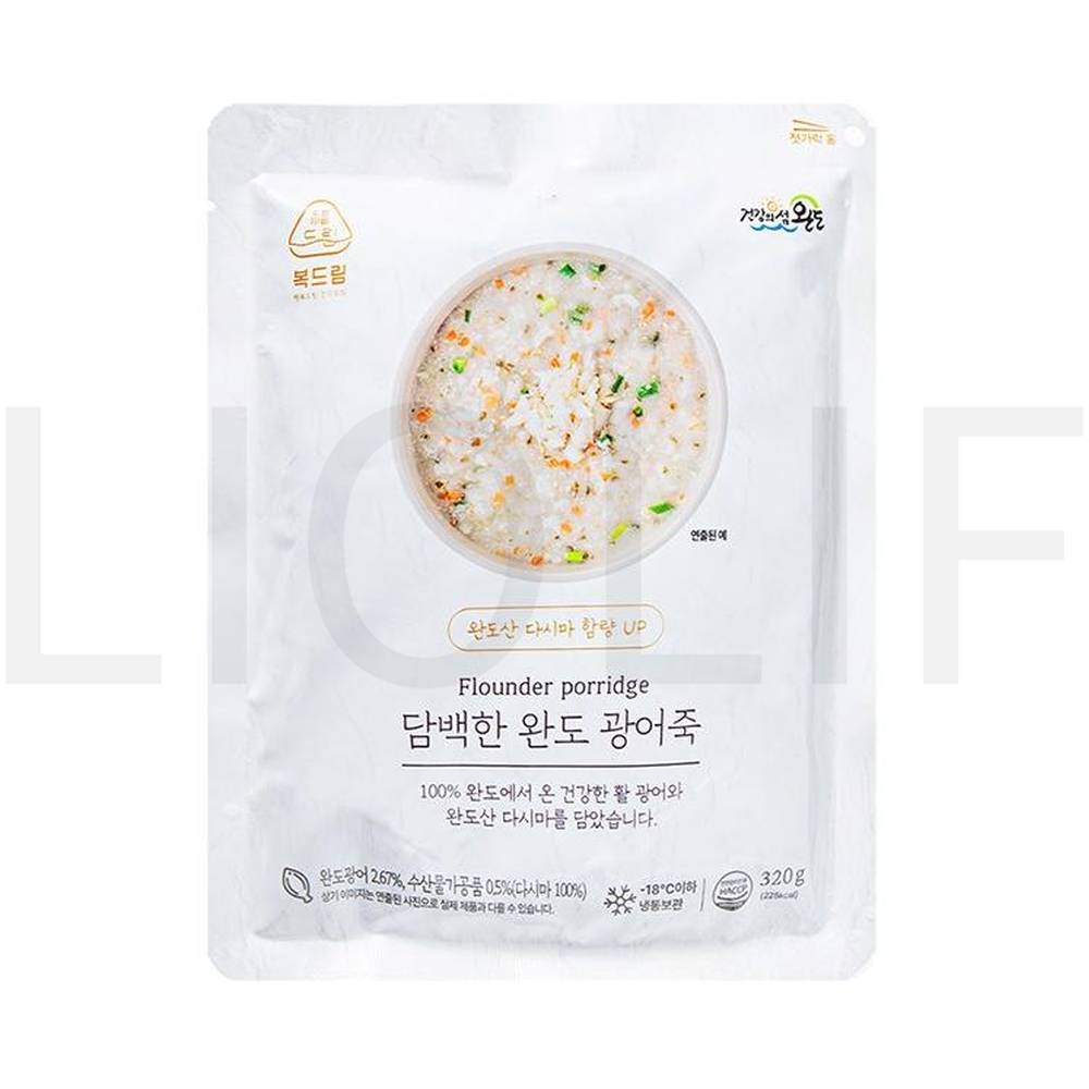 복드림 즉석죽 담백한 완도 광어죽