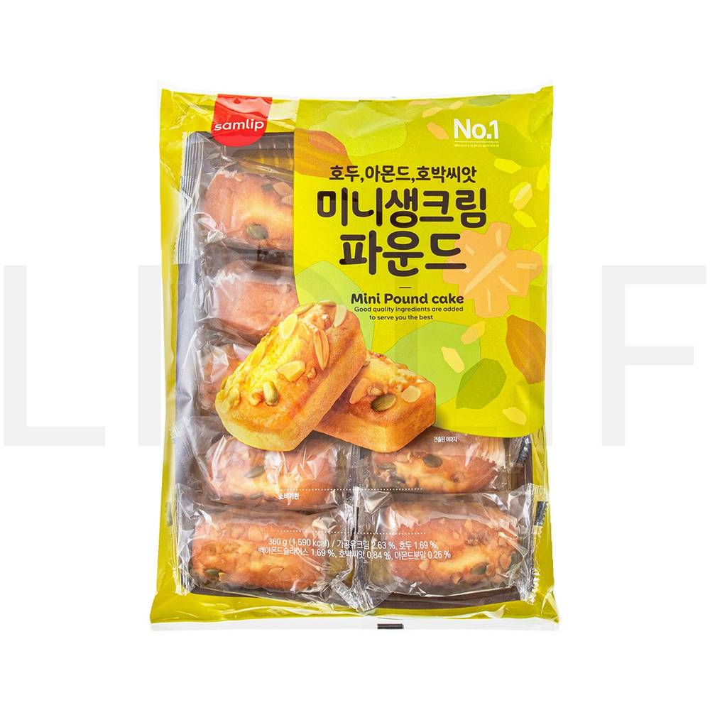일반양산빵 미니 생크림 파운드