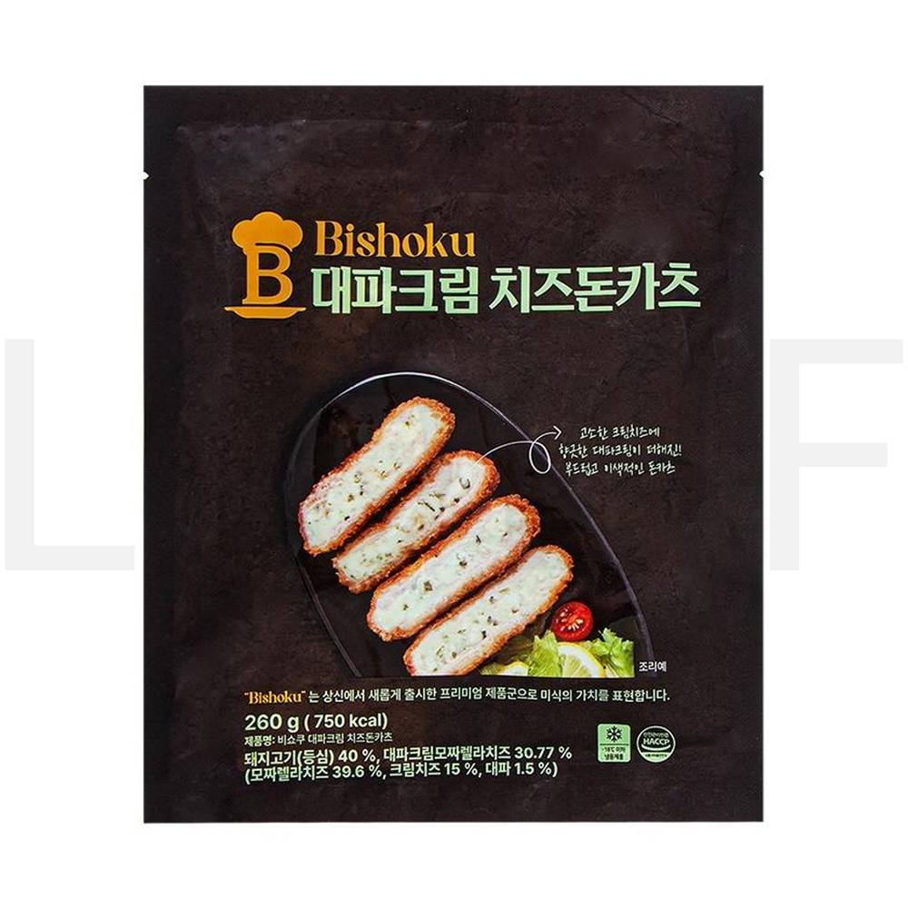 상신종합식품 돈까스 비쇼쿠 대파크림 치즈돈카츠