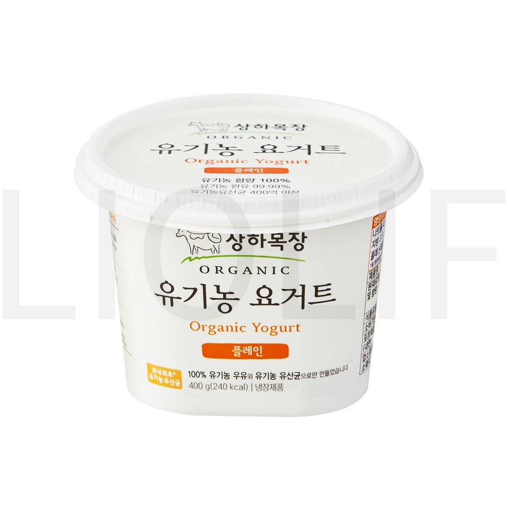 상하목장 요거트 유기가공식품인증 플레인