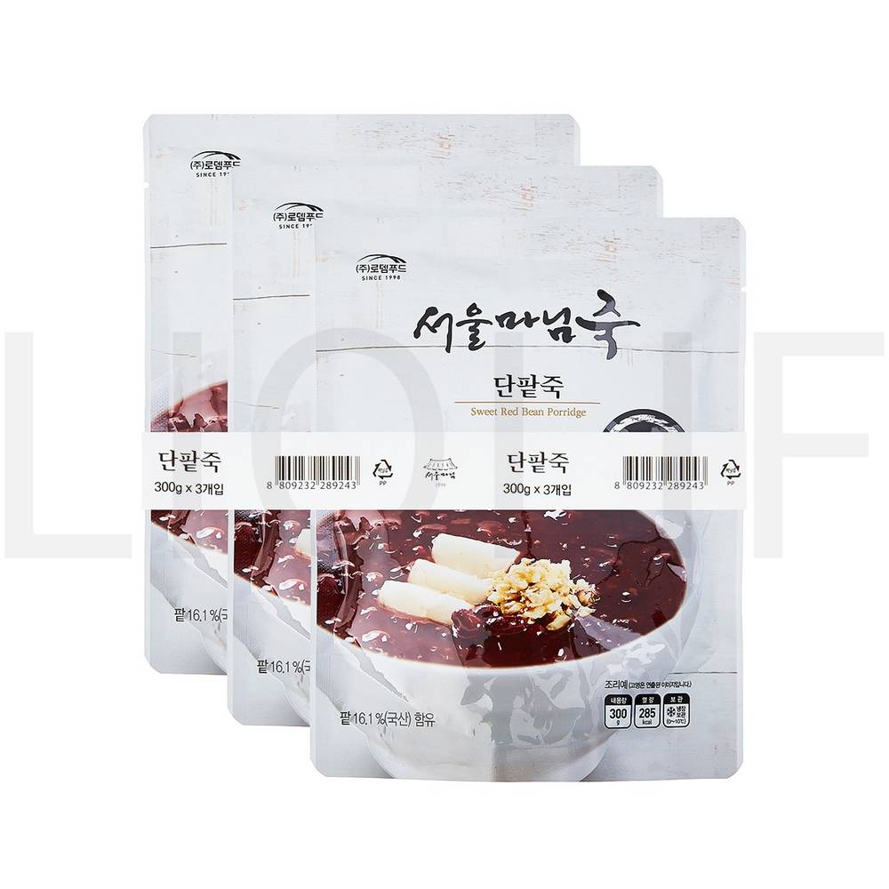 서울마님 즉석죽 단팥죽