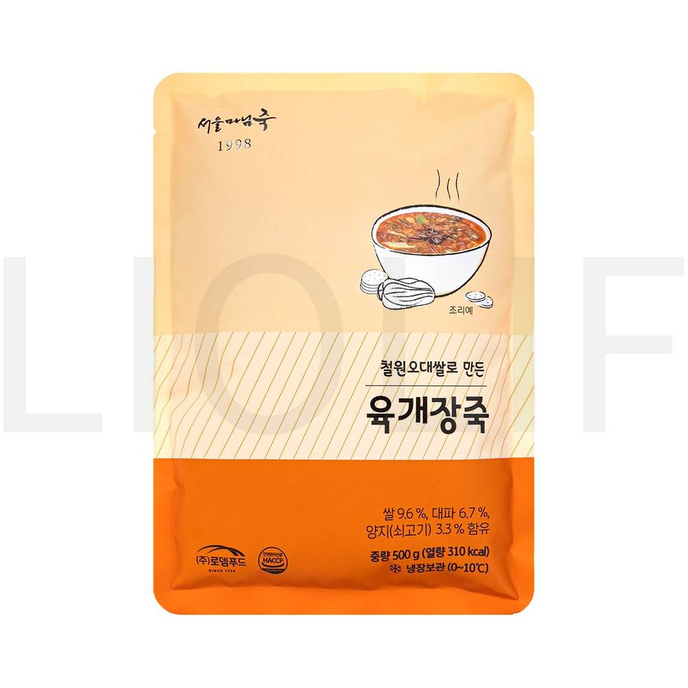 서울마님죽 즉석죽 육개장죽