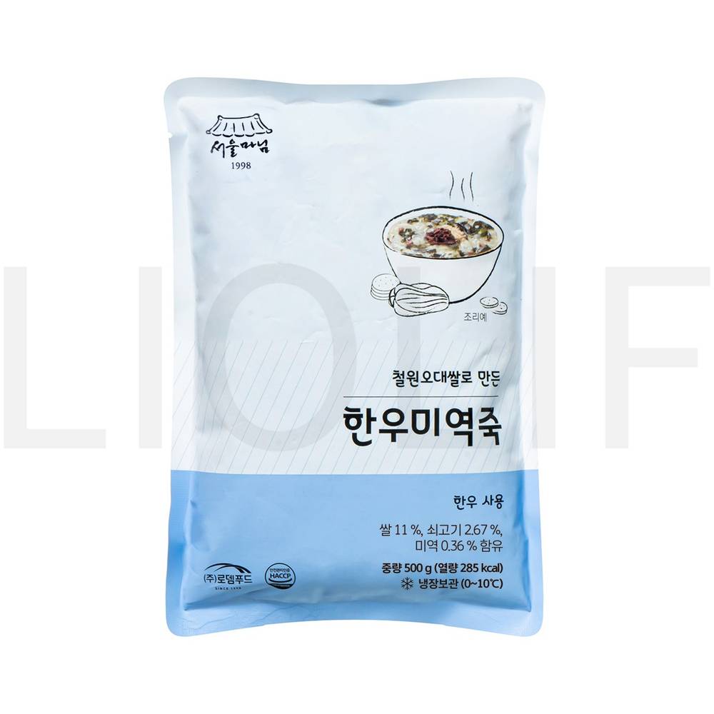 서울마님죽 즉석죽 한우 미역죽